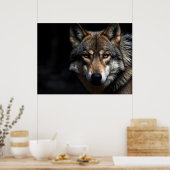 Wolfsprotrait Poster (Küche)