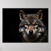 Wolfsprotrait Poster (Vorne)