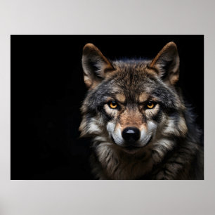 Wolfsprotrait Poster