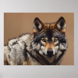 Wolfsprotrait Poster