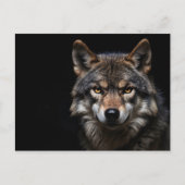 Wolfsprotrait Postkarte (Vorderseite)