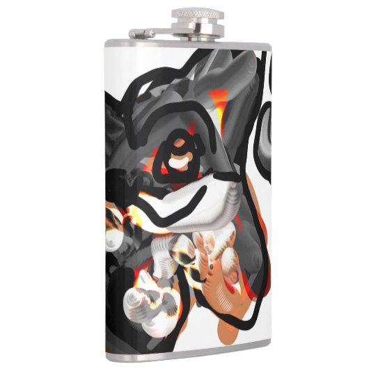 Wolfspucke Flachmann (Rechts)