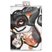 Wolfspucke Flachmann (Vorderseite)