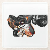 Wolfspucke Glasuntersetzer (Vorderseite)