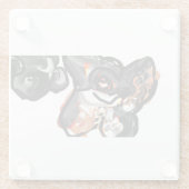 Wolfspucke Glasuntersetzer (Rückseite)