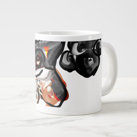 Wolfspucke Jumbo-Tasse (Vorderseite Rechts)