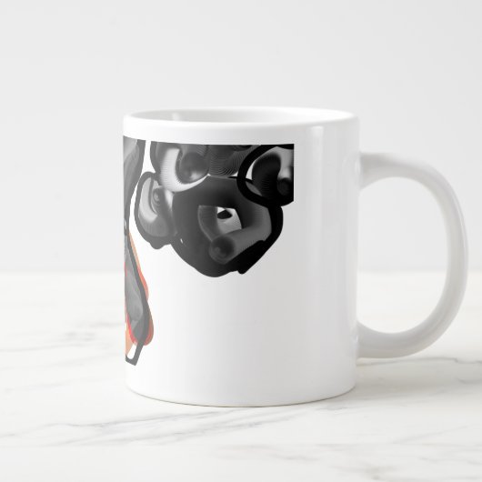 Wolfspucke Jumbo-Tasse (Rechts)