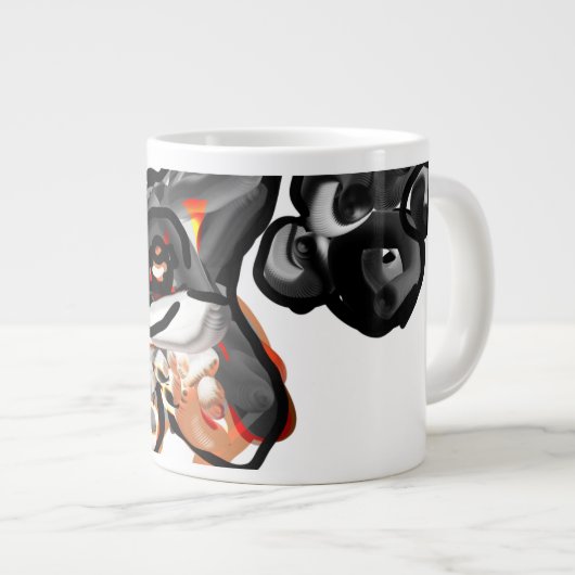 Wolfspucke Jumbo-Tasse (Vorderseite Rechts)