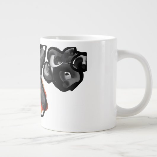 Wolfspucke Jumbo-Tasse (Rechts)