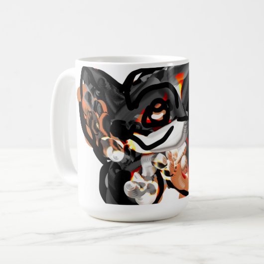 Wolfspucke Kaffeetasse (Vorderseite Links)