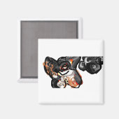 Wolfspucke Magnet (Vorderseite/Rückseite)