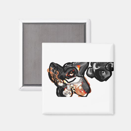 Wolfspucke Magnet (Vorderseite/Rückseite)