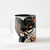Wolfspucke Zweifarbige Tasse (Vorderseite Links)