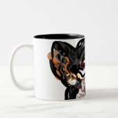 Wolfspucke Zweifarbige Tasse (Links)