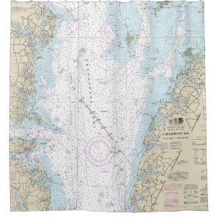 Wolfspur zu Smith Point Schönheitsdiagramm Duschvorhang