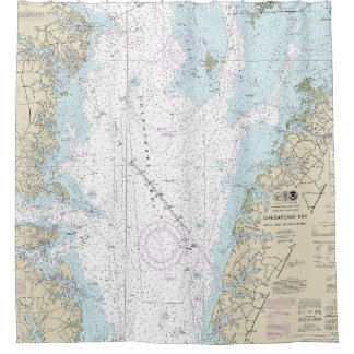 Wolfspur zu Smith Point Schönheitsdiagramm Duschvorhang