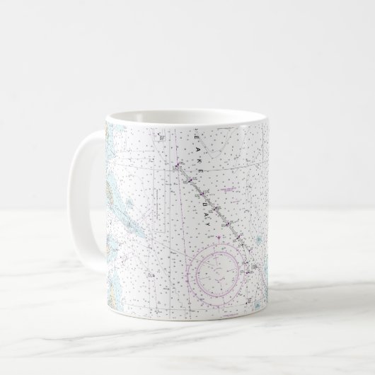 Wolfspur zu Smith Point Schönheitsdiagramm Kaffeetasse (Vorderseite Links)