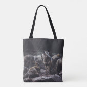 WOLFSRUDEL AUF FELSFORMATION TASCHE (Rückseite)