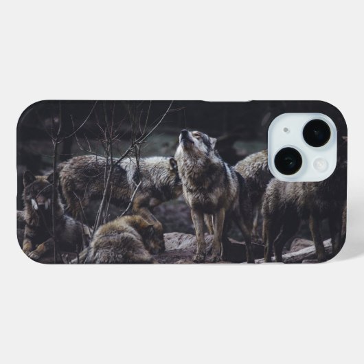 Wolfsrudel Case-Mate iPhone Hülle (Rückseite (Horizontal))