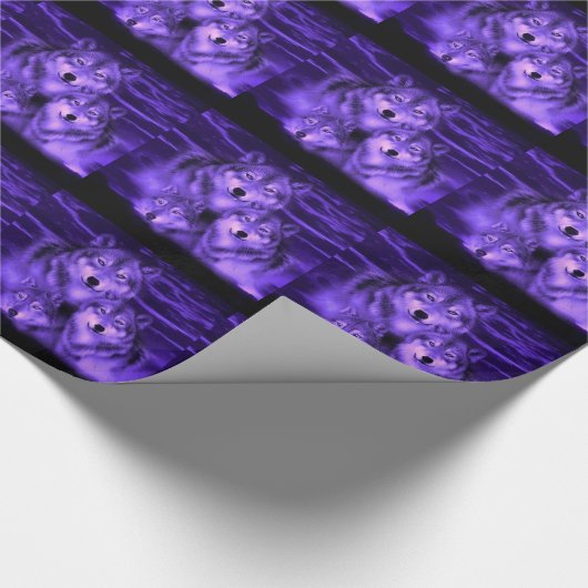 Wolfsrudel Geschenkpapier (Ecke)