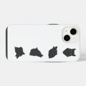 Wolfsrudel iPhone Hülle (Rückseite (Horizontal))
