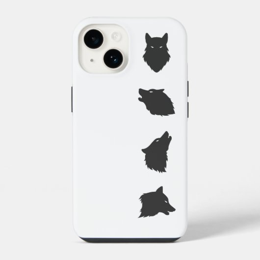 Wolfsrudel iPhone Hülle (Rückseite)