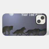 Wolfsrudel iPhone Hülle (Rückseite (Horizontal))