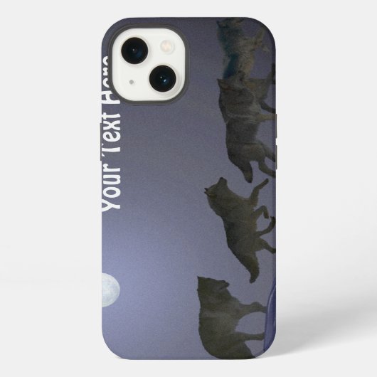 Wolfsrudel iPhone Hülle (Rückseite)