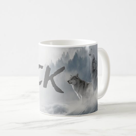 Wolfsrudel Kaffeetasse (VorderseiteRechts)