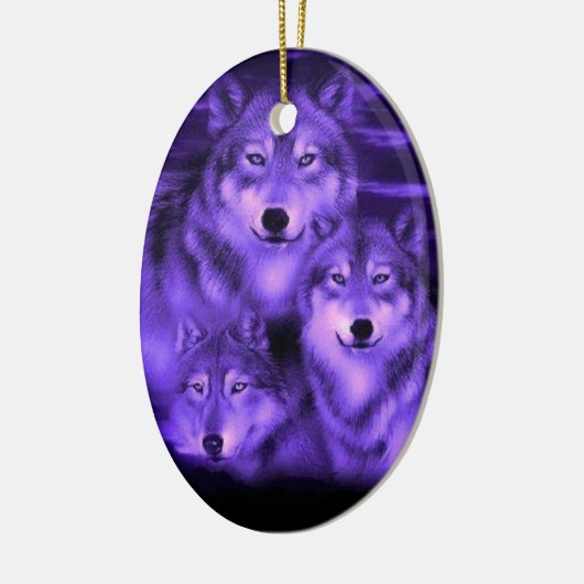 Wolfsrudel Keramikornament (Links)