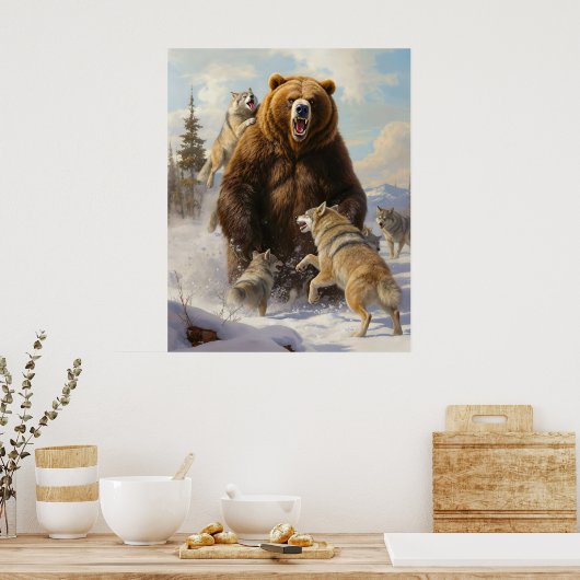 Wolfsrudel Poster (Küche)