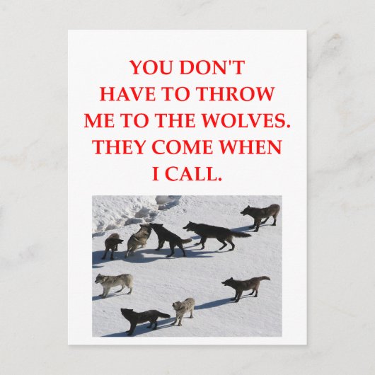 Wolfsrudel Postkarte (Vorderseite)