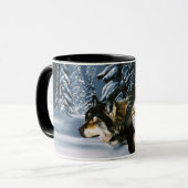 Wolfsrudel Tasse (Vorderseite Links)