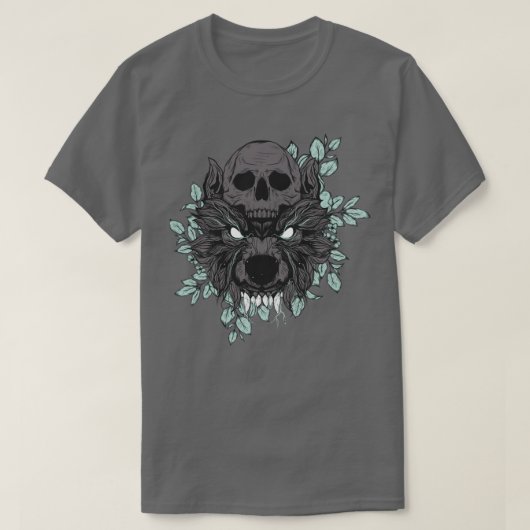 Wolfsschädel T-Shirt (Design vorne)