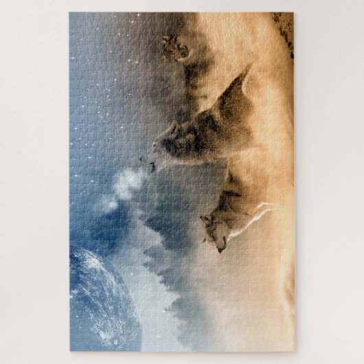 Wolfsspiel Puzzle (Vertikal)