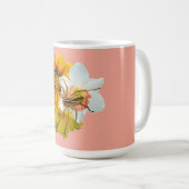 Wolfsspinne auf Blumen Kaffeetasse (VorderseiteRechts)