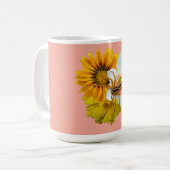 Wolfsspinne auf Blumen Kaffeetasse (Vorderseite Links)