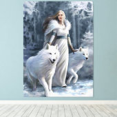 Wolfstochter Leinwanddruck (Insitu (Holzboden))