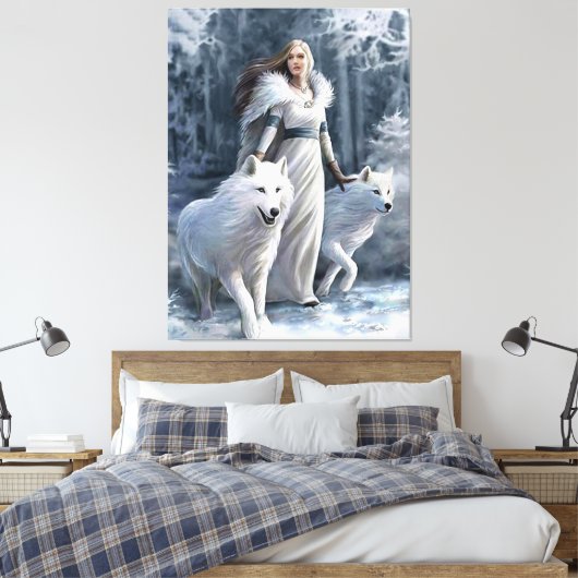Wolfstochter Leinwanddruck (Insitu (Schlafzimmer))