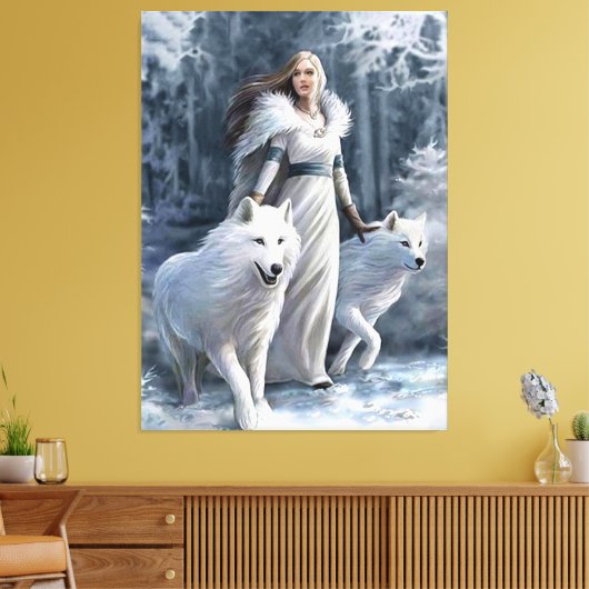 Wolfstochter Leinwanddruck (Insitu (Wohnzimmer))