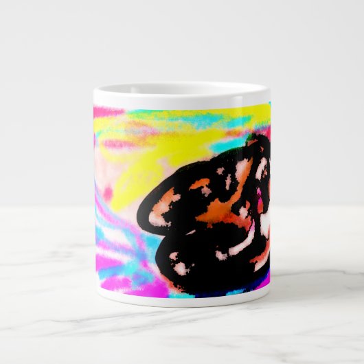 Wolfsuntergang wild Jumbo-Tasse (Vorderseite)