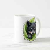Wolfswelpe im Grünen: Kaffeetasse (VorderseiteRechts)