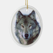 Wolftiertotem Keramik Ornament (Rechts)