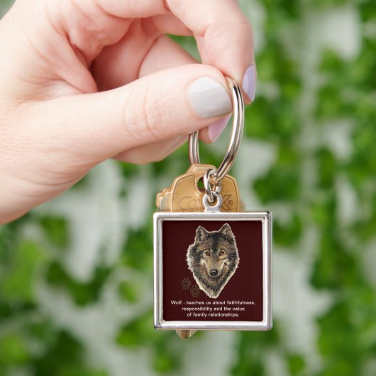 Wolftotem, Tierführer Inspiration Schlüsselanhänger (Hand)