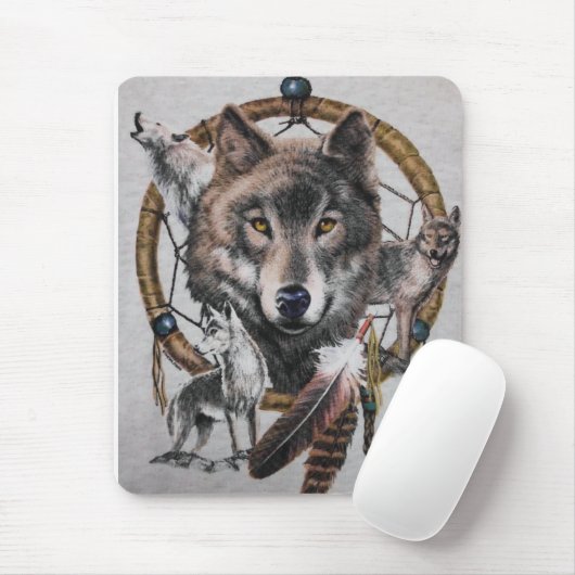 Wolftraumfänger Mousepad (Mit Mouse)