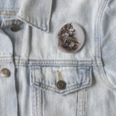 Wolfwolftiere, wild lebende Tiere, Tierkunst, Button (Beispiel)