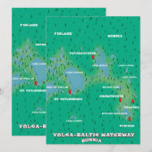 Wolga-Baltic-Wasserstraße Russland (Vorne/Hinten)