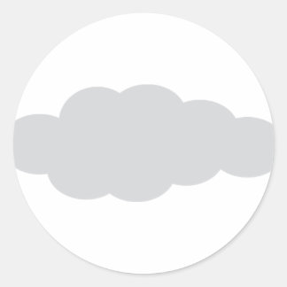 Wolke 9 runder aufkleber