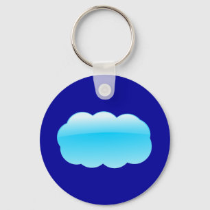 Wolke basierte Symbol Schlüsselanhänger