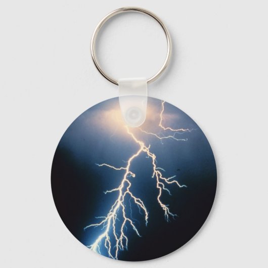 Wolke-Boden-Blitze Schlüsselanhänger (Vorderseite)